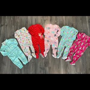 Girls 18 Month Pajamas ~ Set of 6